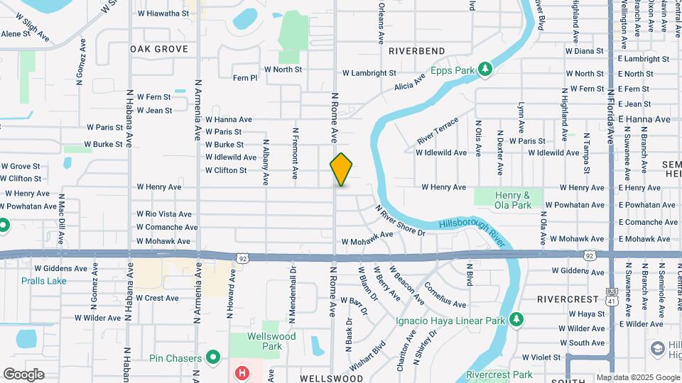 1513 W Powhatan Ave Map and Location Details