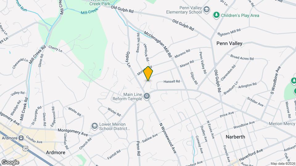 515 Manor Rd Map and Location Details