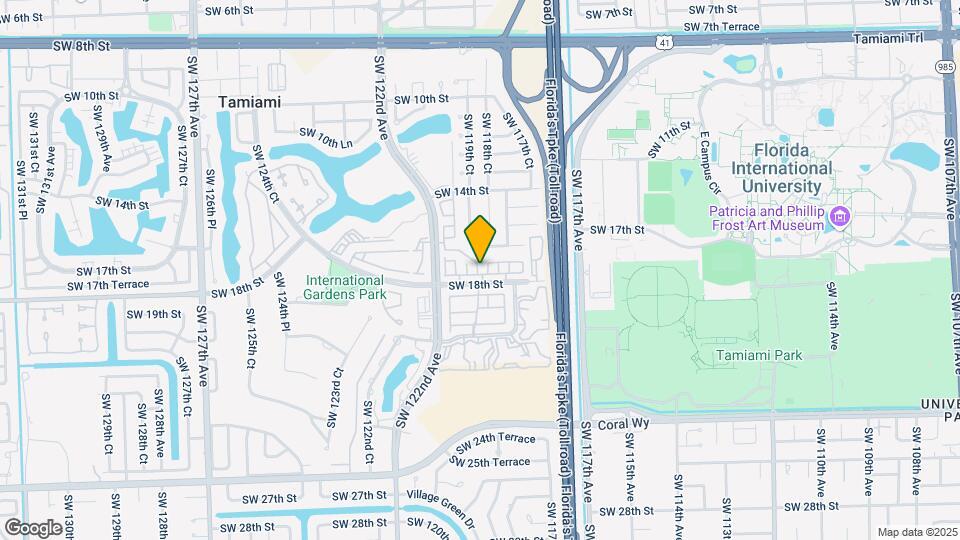 11821 SW 18th St Map and Location Details