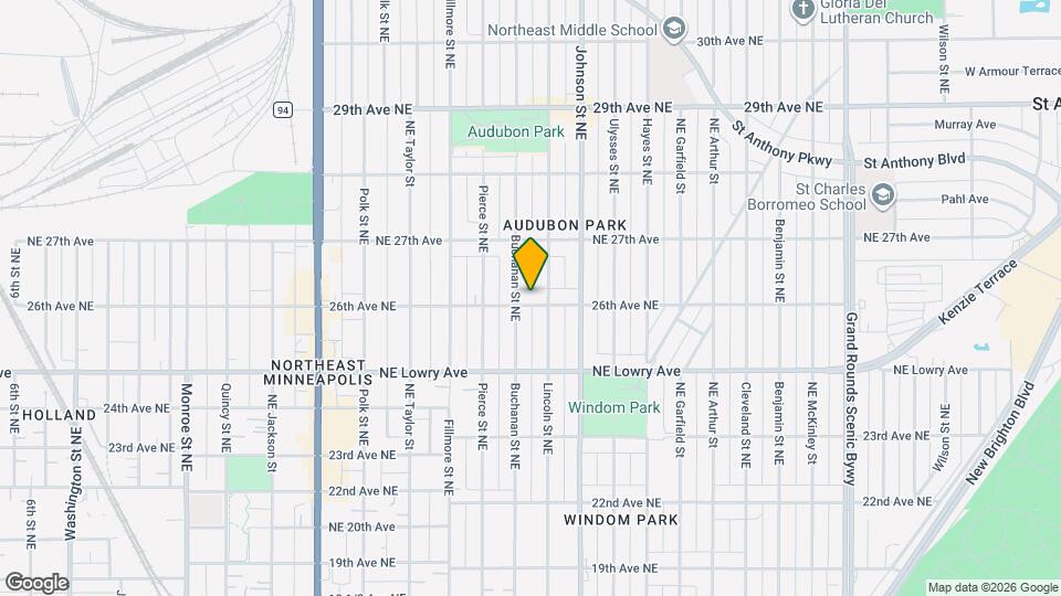 1411 26th Ave NE, Unit duplex 2nd floor Map and Location Details