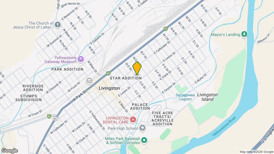 124 1/2 S 2nd St Map and Location Details