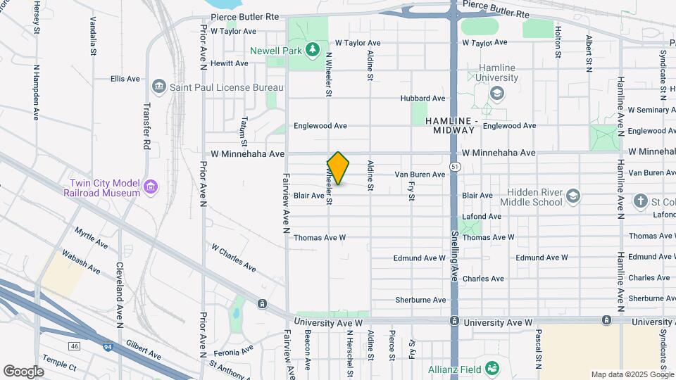 1747 Blair Ave Mapa y Detalles de la Ubicación