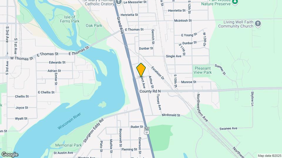 1202 Prospect Ave Map and Location Details