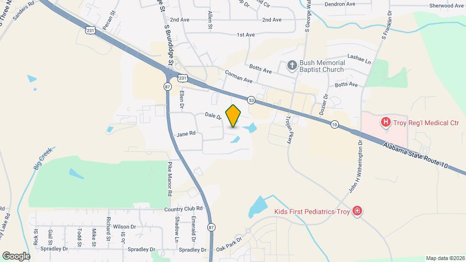 102 Thomas Cir Map and Location Details