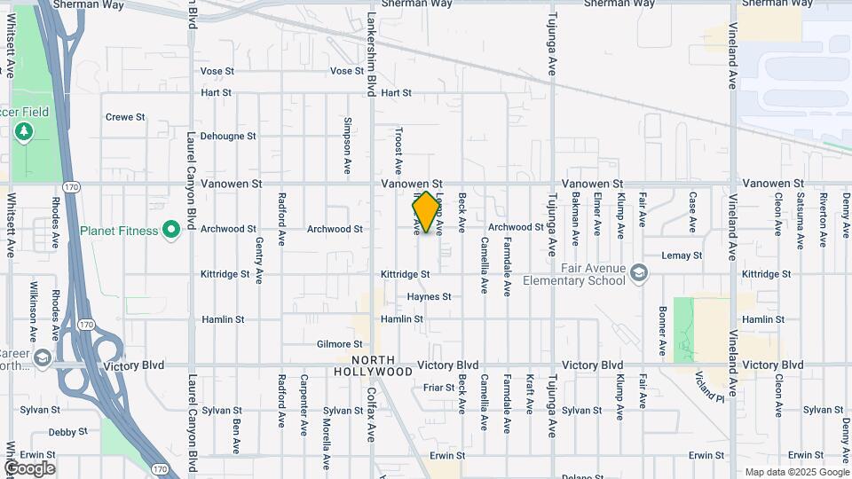 6648 Irvine Ave Map and Location Details