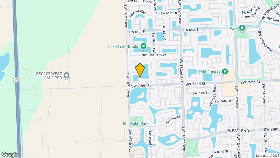 7107 SW 165th Ave Map and Location Details