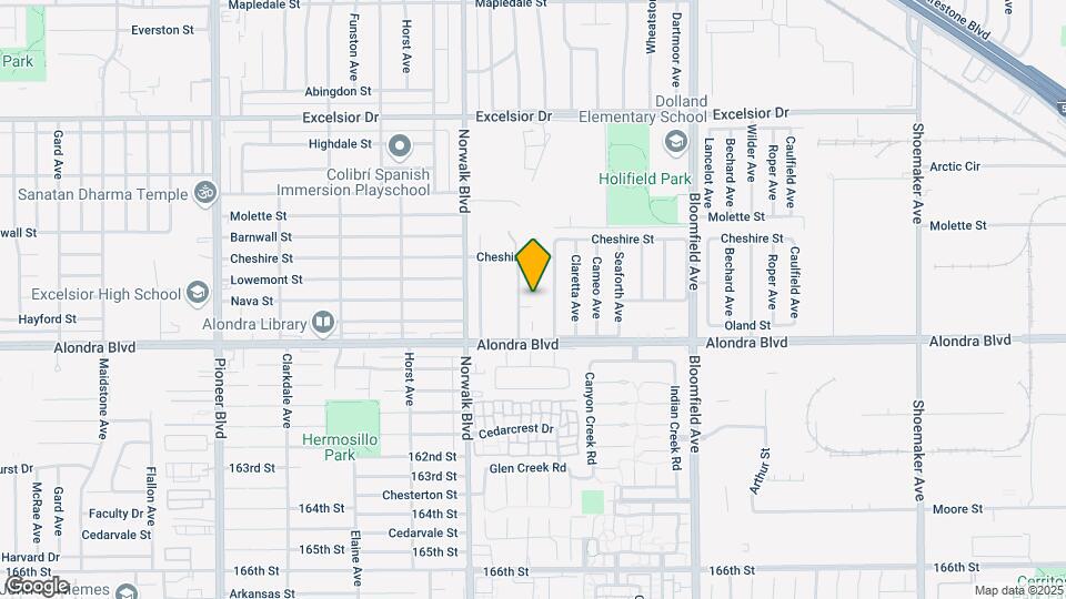 15614 Belshire Ave Mapa y Detalles de la Ubicación