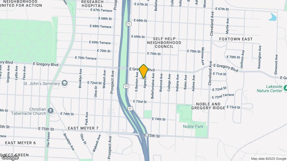 7134 Agnes Ave Map and Location Details