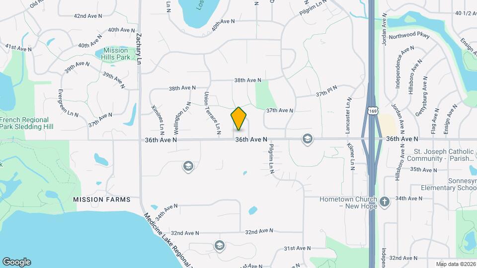 3600 Trenton Ln N Mapa y Detalles de la Ubicación