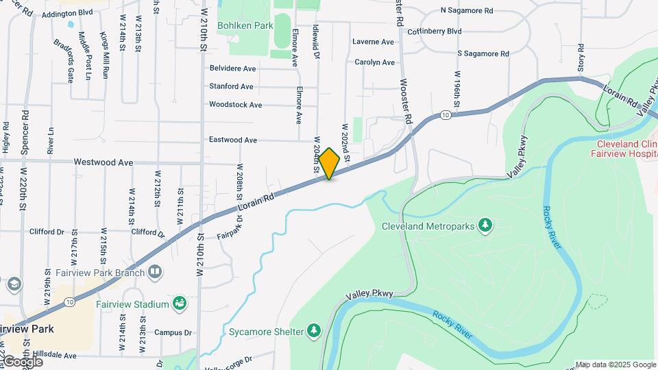 20365 Lorain Rd Map and Location Details