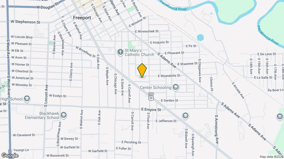 406 E Prospect Terrace Map and Location Details