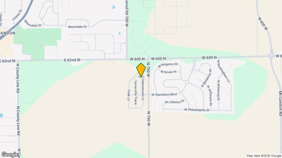 5844 Cherrywood Ln Map and Location Details