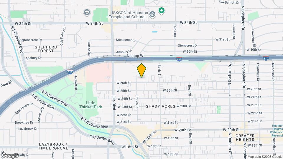 1425 W 26th St Map and Location Details