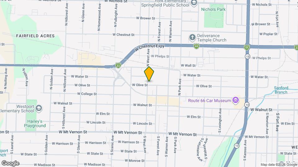 2427 W Olive St Map and Location Details