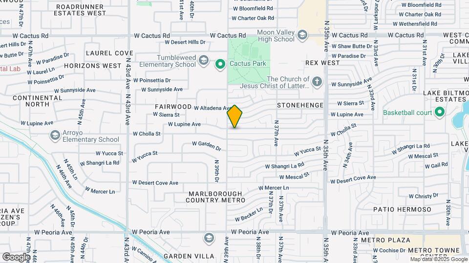 3839 W Lupine Ave Map and Location Details