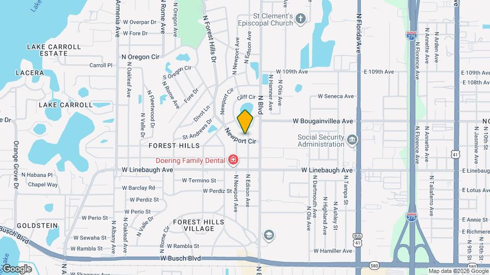 10204 N Edison Ave Map and Location Details