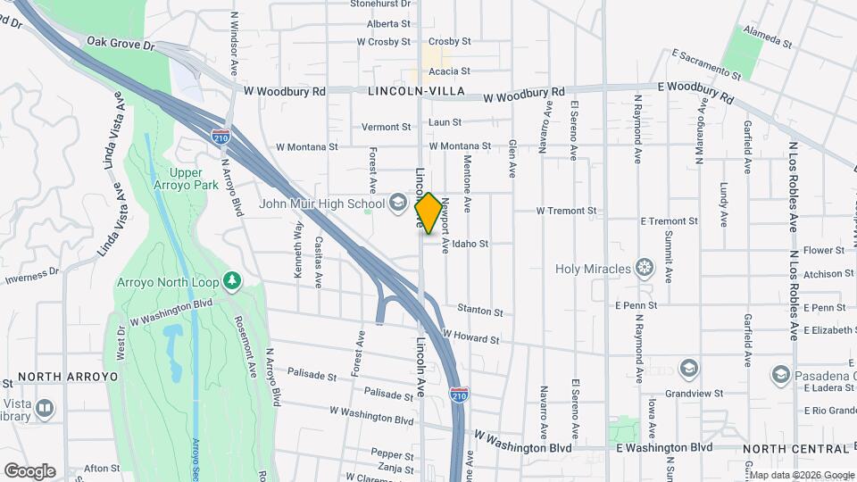 1826 Lincoln Ave Map and Location Details