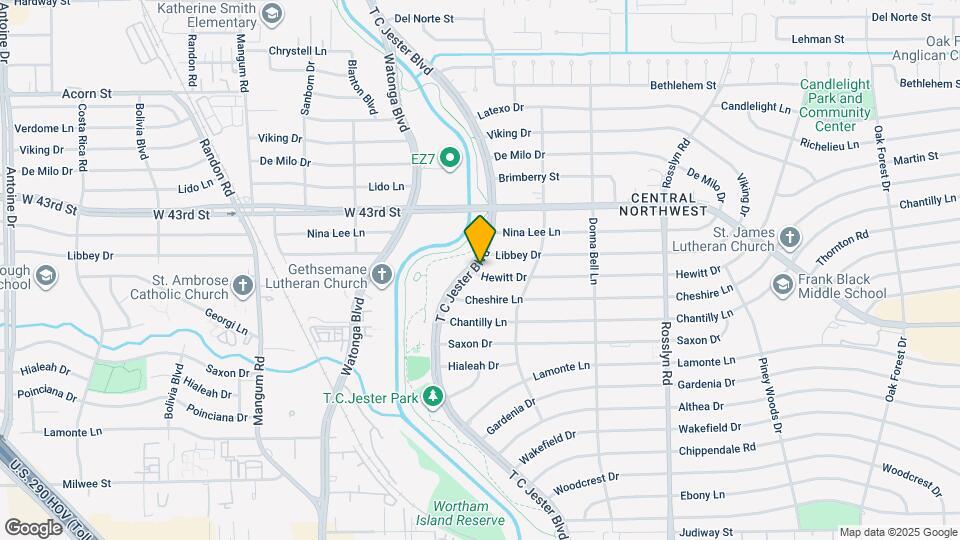 4254 T C Jester Blvd Map and Location Details