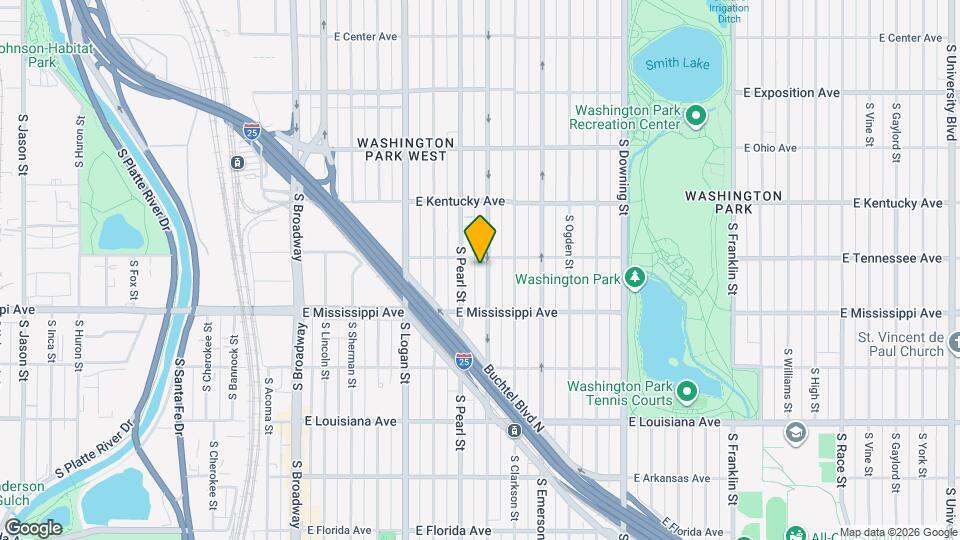 1019 S Washington St Map and Location Details