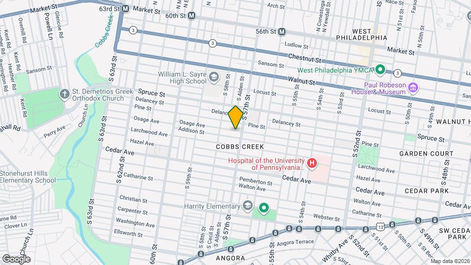 5712 Osage Ave Mapa y Detalles de la Ubicación
