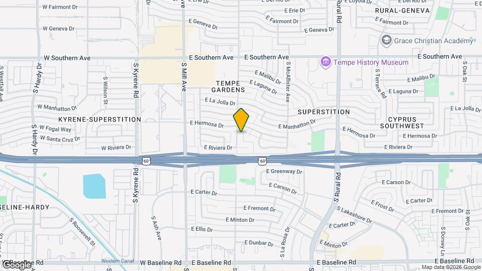 4111 S College Ave Mapa y Detalles de la Ubicación