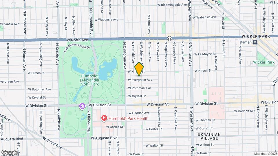 2706 W Evergreen Ave Map and Location Details