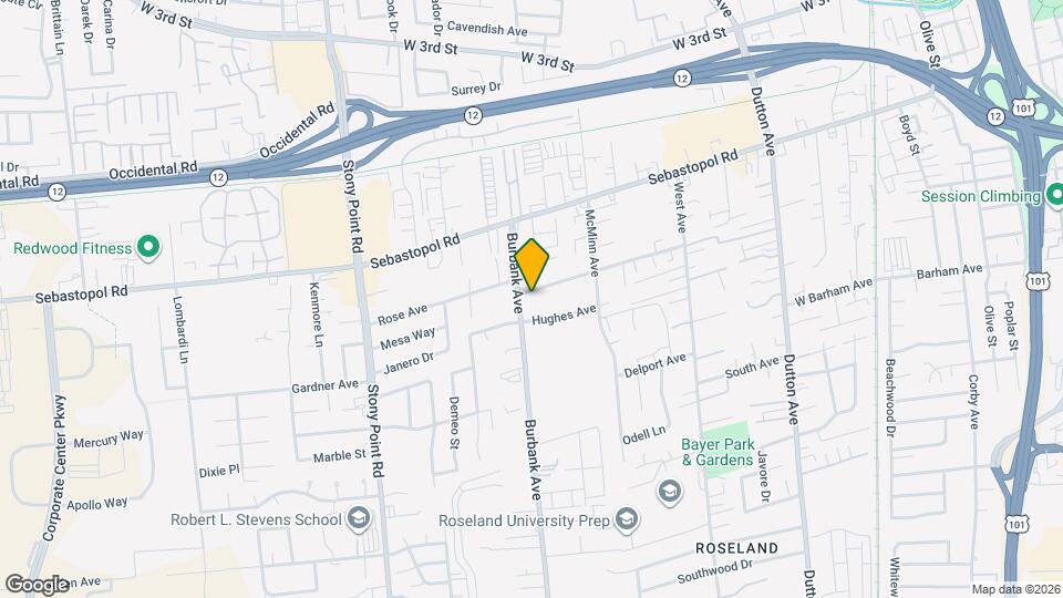 1248 Sunset Ave Map and Location Details