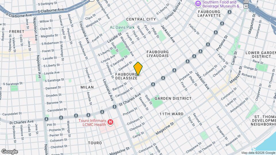 2842 Baronne St Map and Location Details