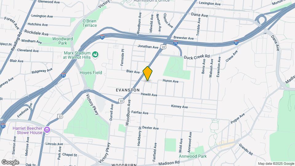 1729 Holloway Ave Map and Location Details