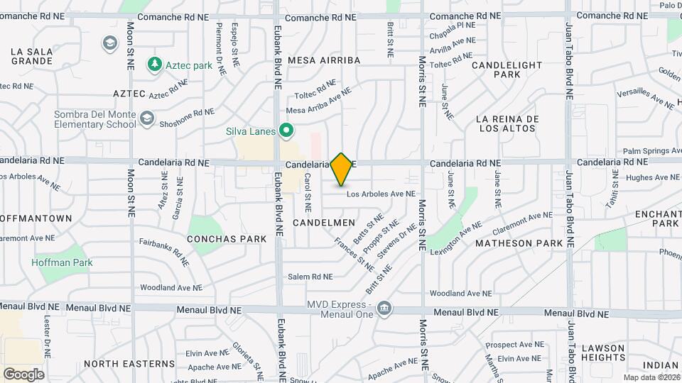 10021 Los Arboles Ave NE Map and Location Details