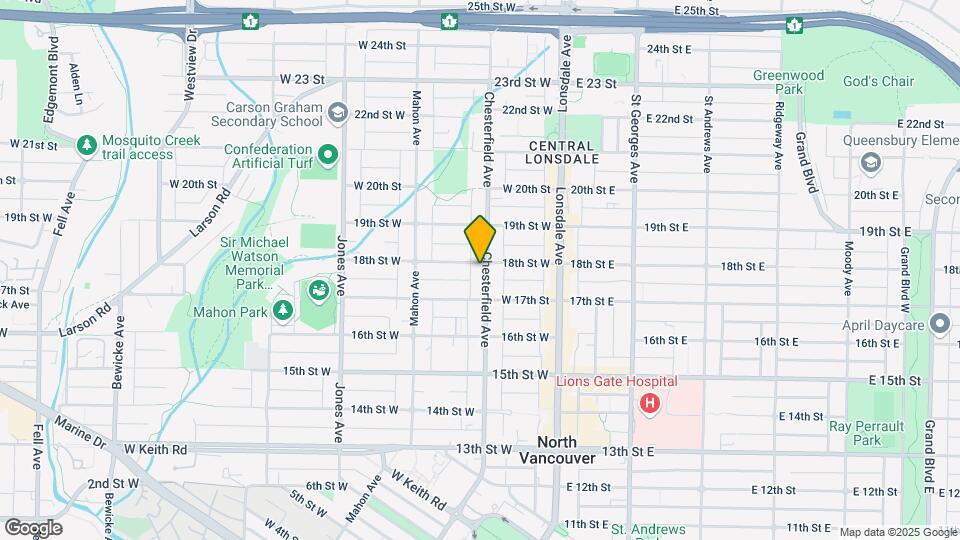 1743 Chesterfield Av Map and Location Details