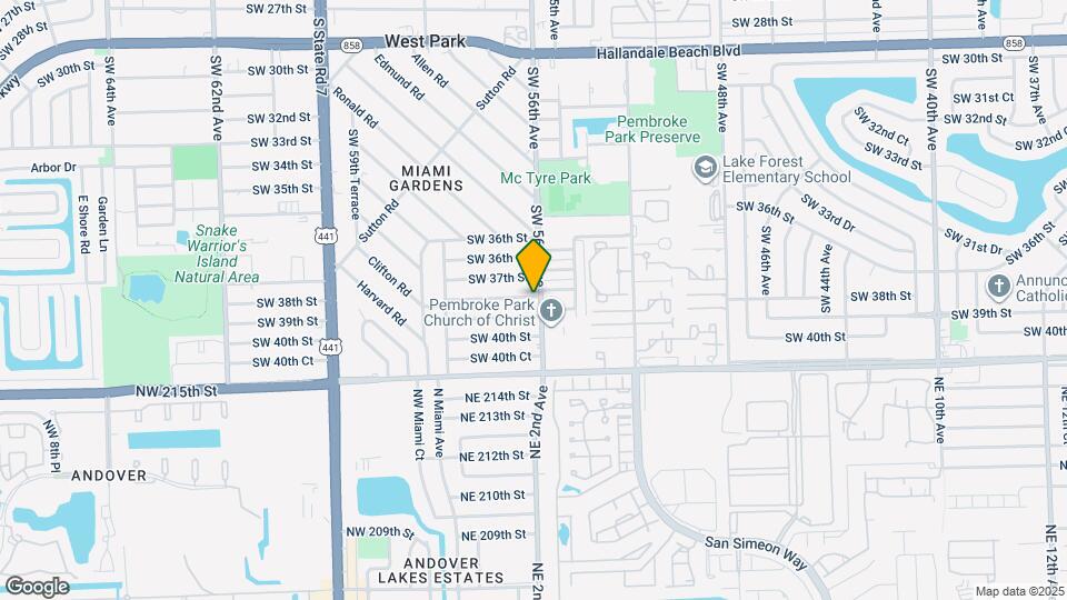5600 SW 38th St Map and Location Details