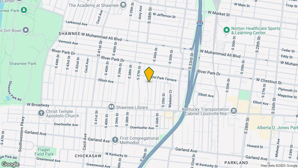 637 Lindell Ave Map and Location Details