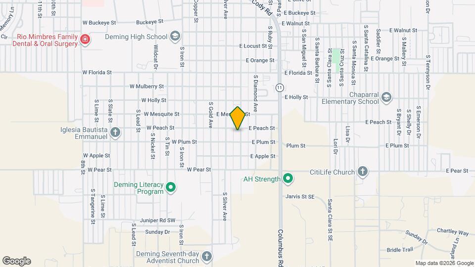 1910 S Platinum Ave Map and Location Details