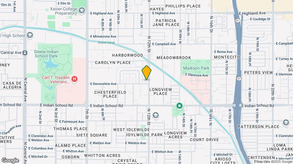 4224 N 12th St, Unit Unit 104 Map and Location Details