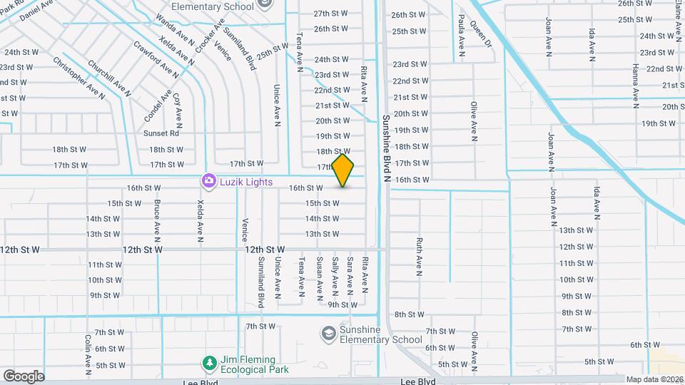 3409 16th St W Map and Location Details