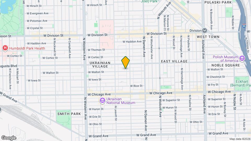 2128 W Walton St Map and Location Details