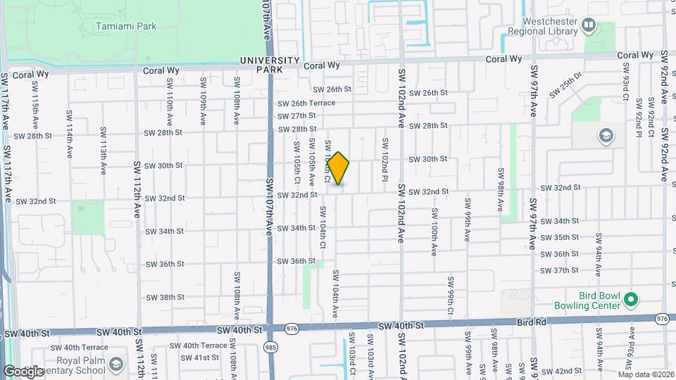 10381 SW 32nd St Mapa y Detalles de la Ubicación