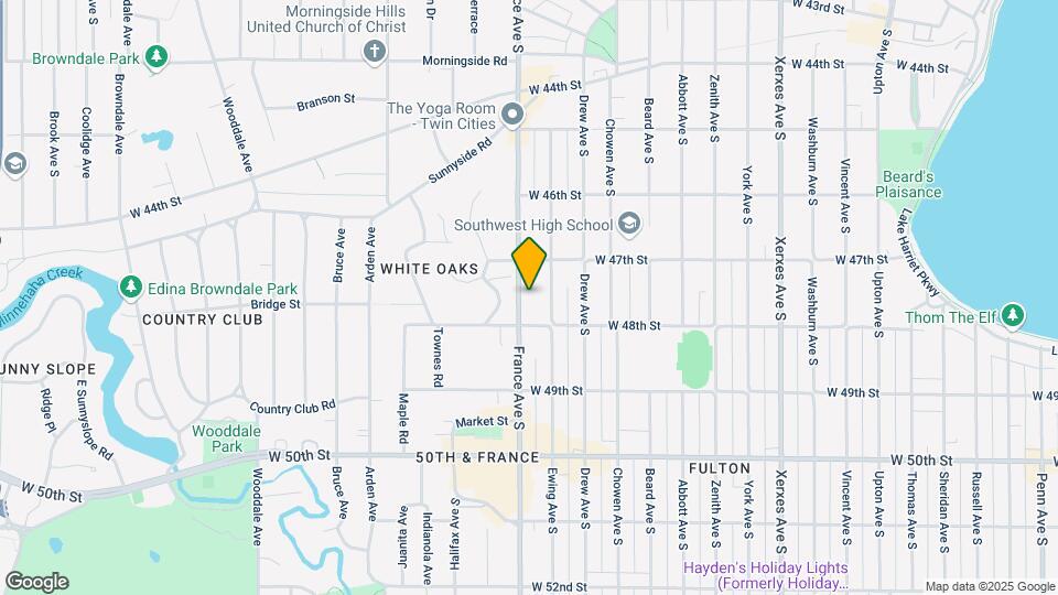 4733 France Ave S Map and Location Details