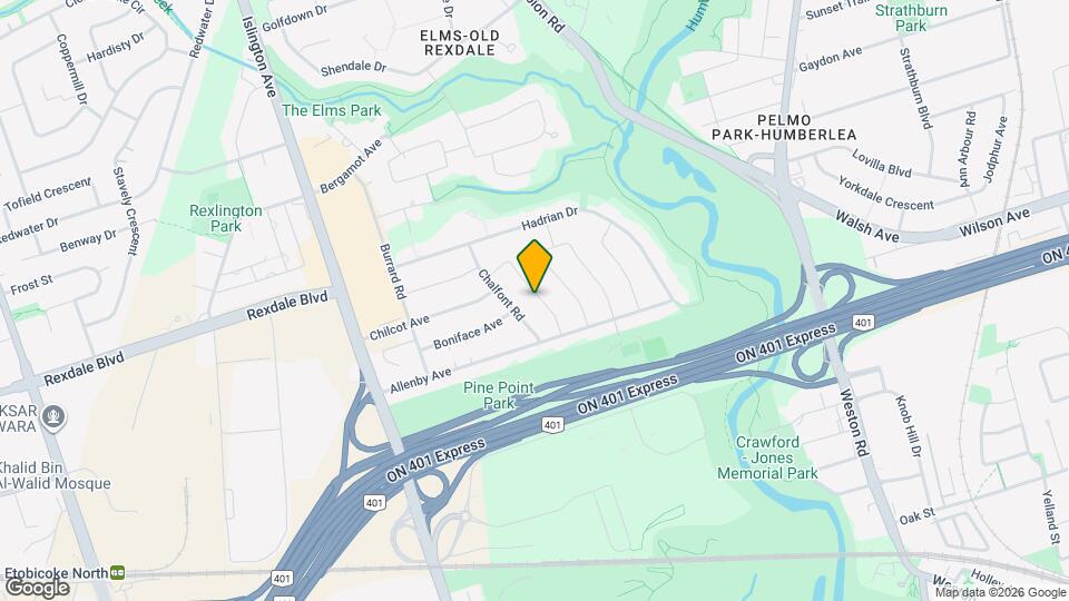 14 Hatfield Crescent Map and Location Details