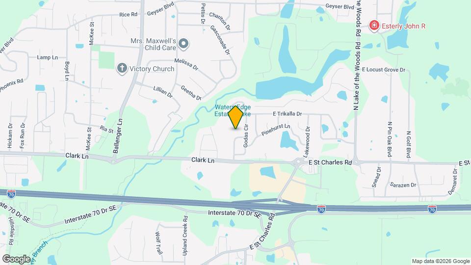 1331 Valley Creek Ln Map and Location Details