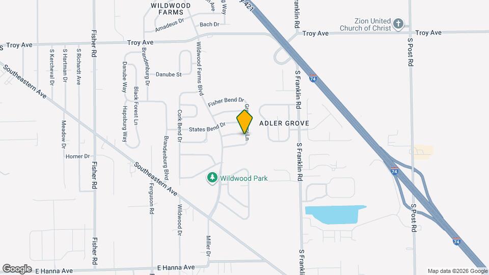 8131 Grove Berry Dr Map and Location Details