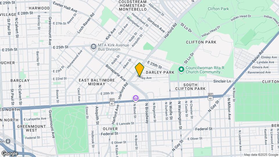 1605 Darley Ave Map and Location Details