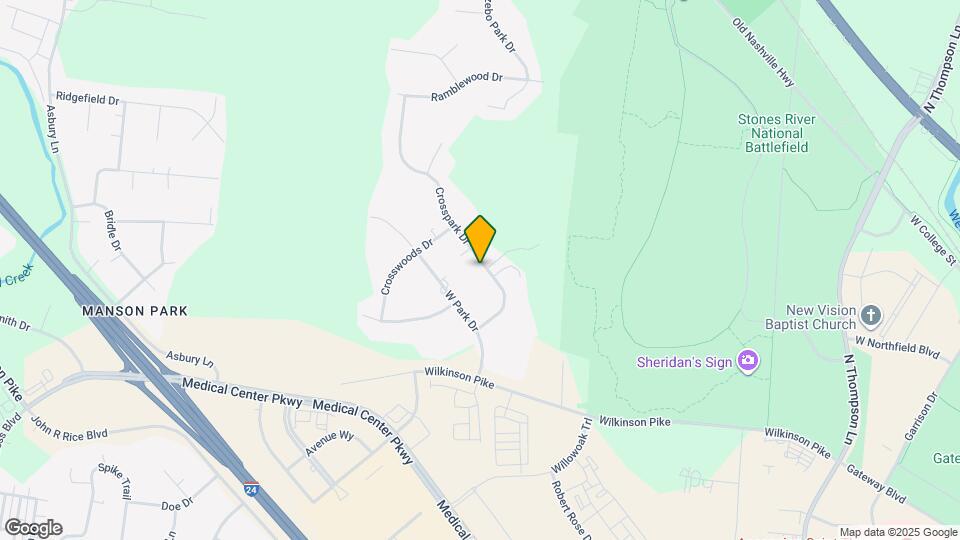 2654 Crosspark Dr Map and Location Details