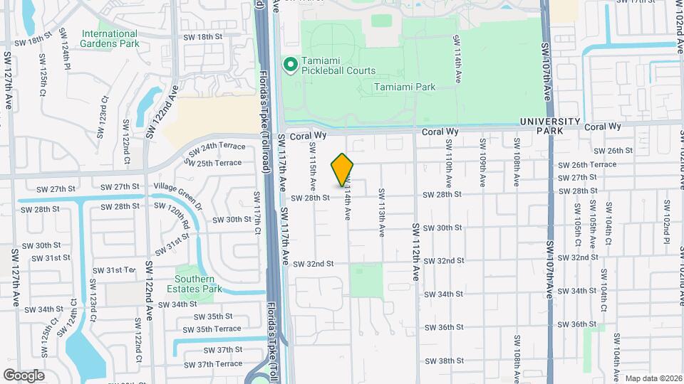 2750 SW 114th Ave Mapa y Detalles de la Ubicación