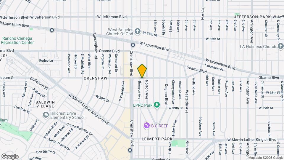 3760 S Bronson Ave Map and Location Details