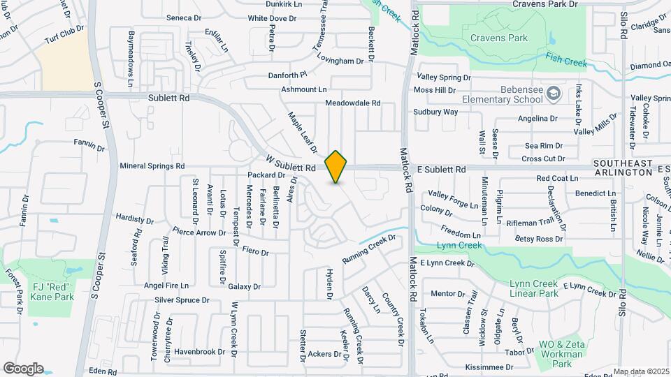 836 W Colony Dr Map and Location Details