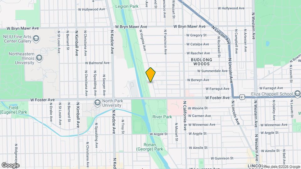 5256 N Virginia Ave Map and Location Details