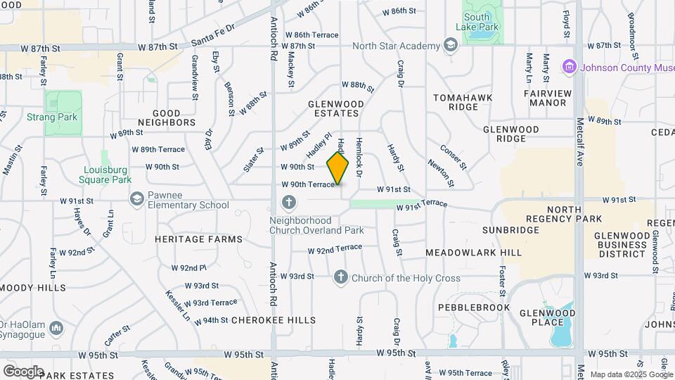 8401 W 90th Terrace Map and Location Details