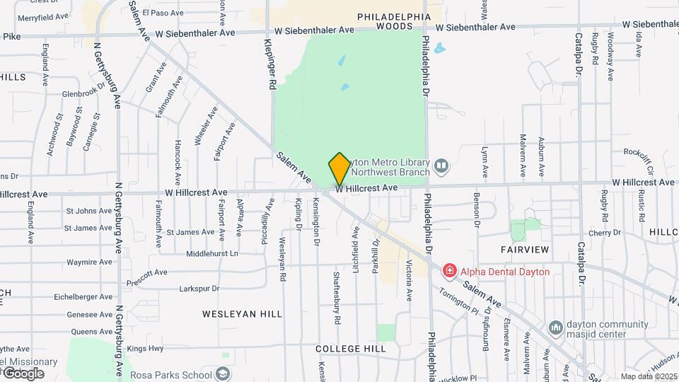 3114 W Hillcrest Ave Map and Location Details